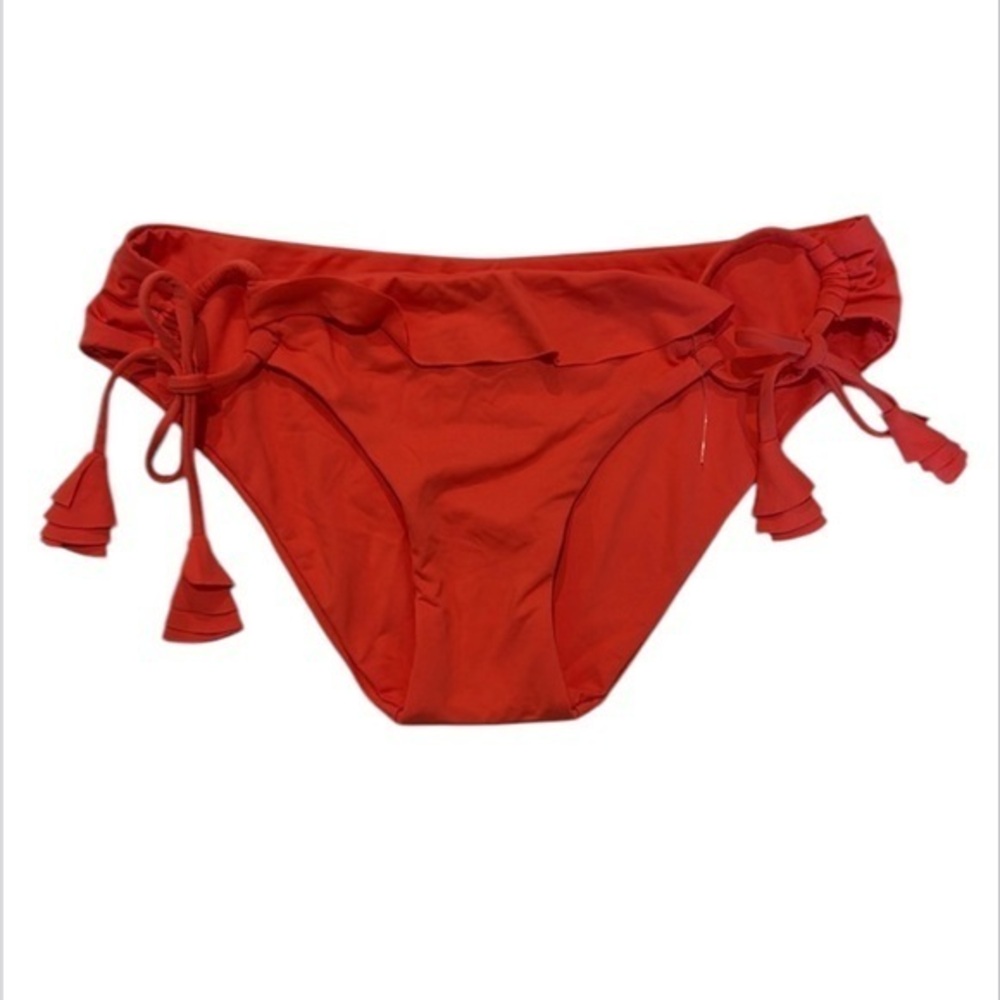Becca By Rebecca Virtue blood orange bikini swim bottom XS new